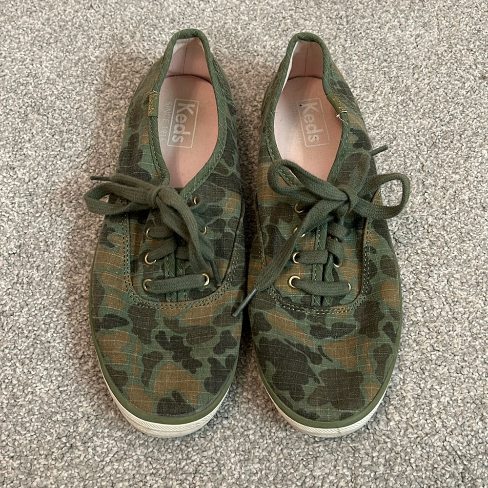 Green Camouflage Keds Low top shoes - Size 7